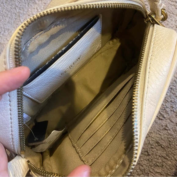 Small Cream Leather Crossbody Bag, J. Crew - Picture 2 of 6